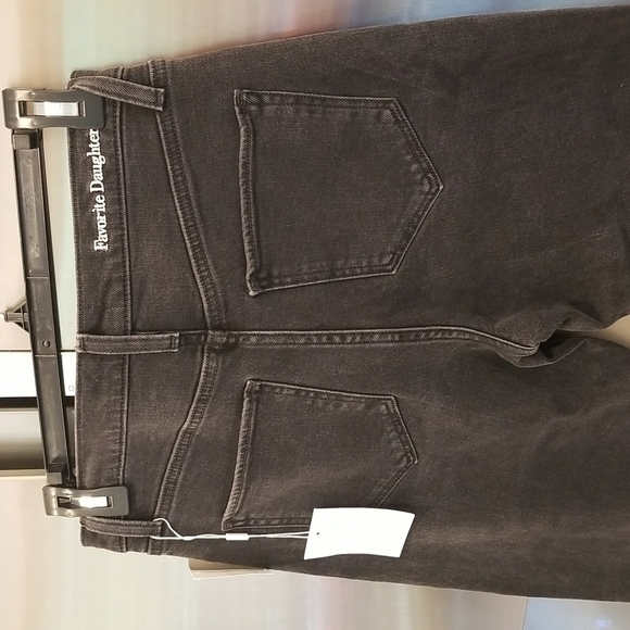 💕FAVORITE DAUGHTER💕 Evelyn High Rise Straight Leg Stirrup Jeans Storm Black 26 - Picture 10 of 16